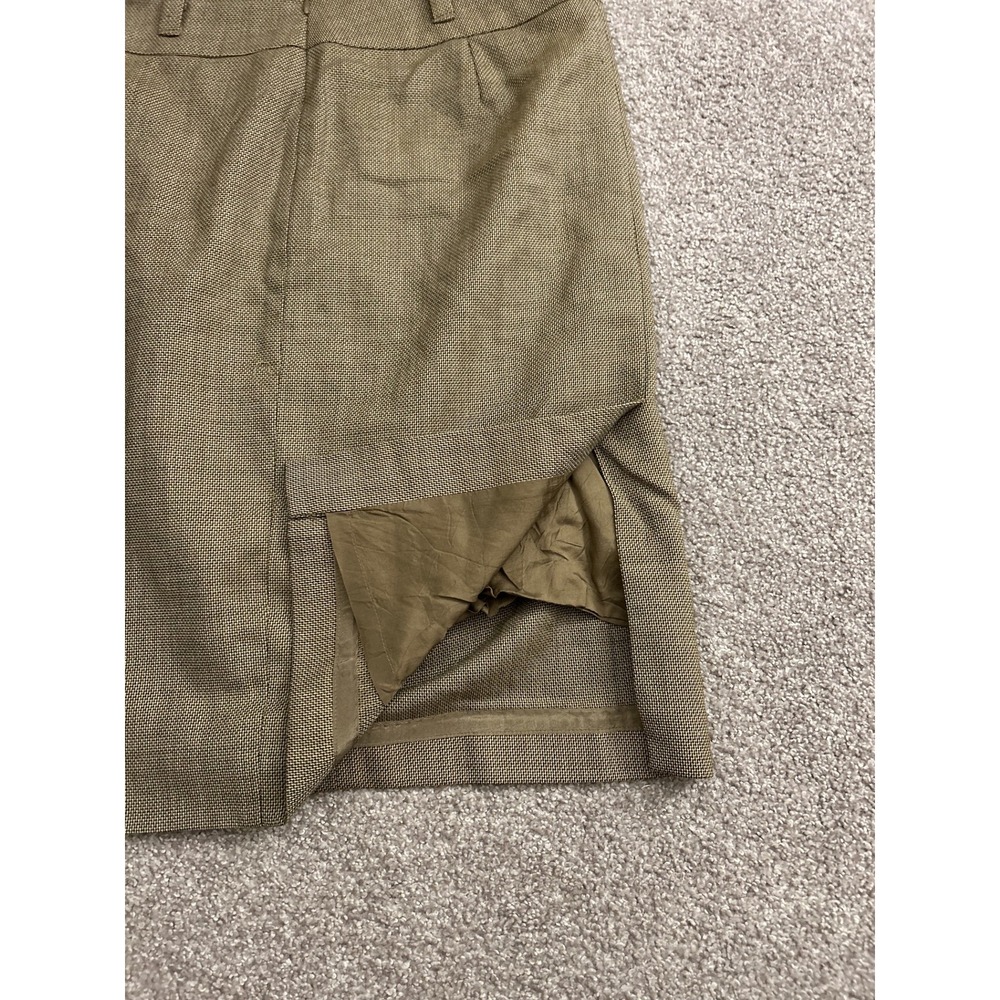 Ann Taylor Loft Pencil Skirt Womens 4 Brown Wool Blend Career Business Excellent - Picture 9 of 9